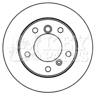 Key Parts KBD5778S Brake Disc Single Rear to fit Mercedes Sprinter 00-