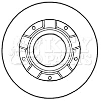 Key Parts KBD5932S Brake Disc Single Rear to fit Ford Transit 06-