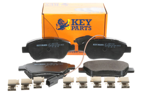 Key Parts KBP1716 Front Brake Pads fits PSA Nemo, Bipper 1.4 08-