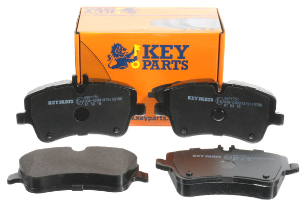 Key Parts KBP1751 Front Brake Pads fits Mercedes C class 00-