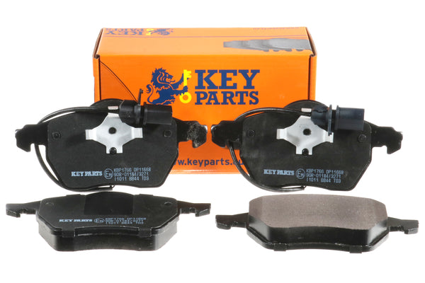 Key Parts KBP1766 Front Brake Pads fits Skoda Superb 02-, Passat 01-