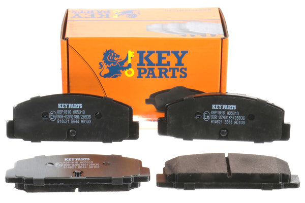 Key Parts KBP1816 Rear Brake Pads fits Mazda 6 1.8, 2.0TDi 02-