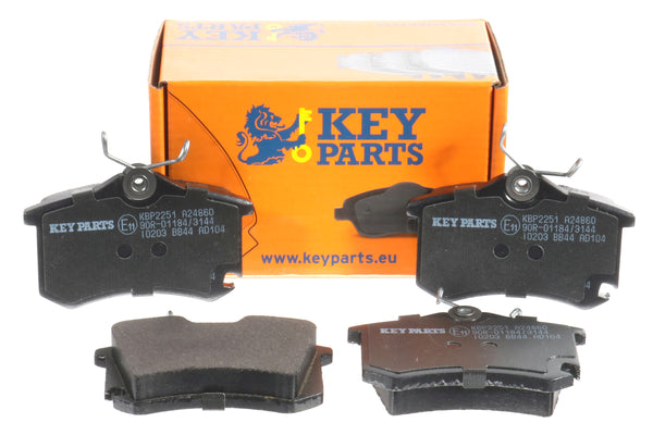 Key Parts KBP2251 Rear Brake Pads Fits VAG A3, Altea, Octavia, Golf 04-